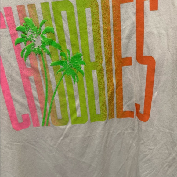 Chubbies Cream Neon Graphic Palm Tree T-Shirt Size XXL - Picture 2 of 11